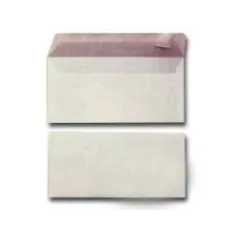 25 BUSTE BIANCHE 110X230MM S/FINESTRA 90GR EDERA STRIP