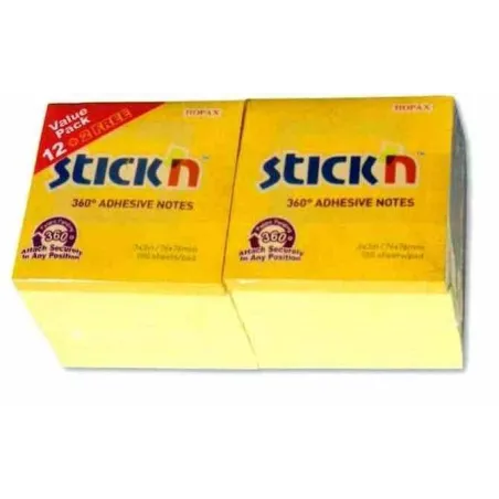 POST-IT 76X76 SIAM CONF. 12+2 GIALLO PASTELLO