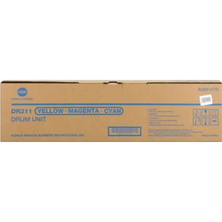ORIGINAL Konica Minolta Tamburo colore A0XV0TD DR-311C Tamburo, contenuto 1 pezzo
