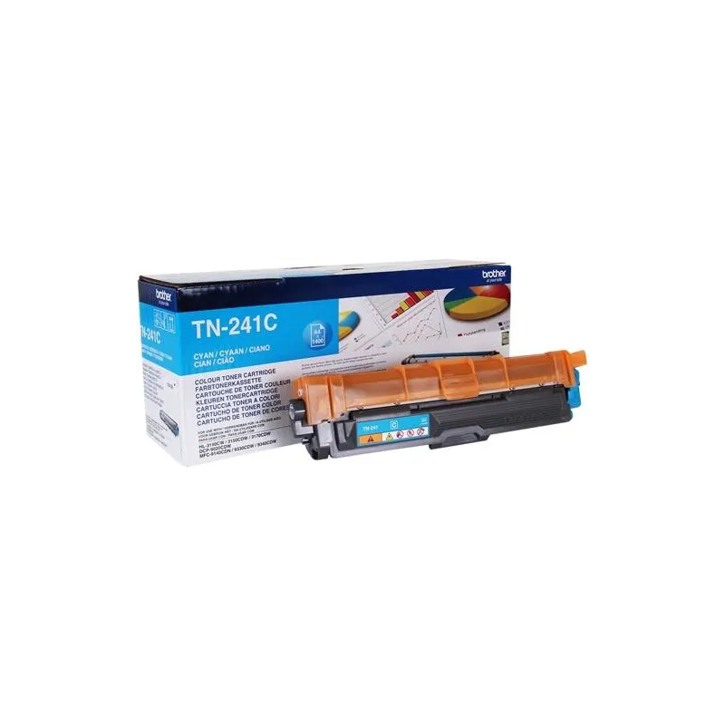 ORIGINAL Toner Brother TN-241C Ciano 1400 Pagine ORIGINAL Toner Brother TN-241C Ciano 1400 Pagine