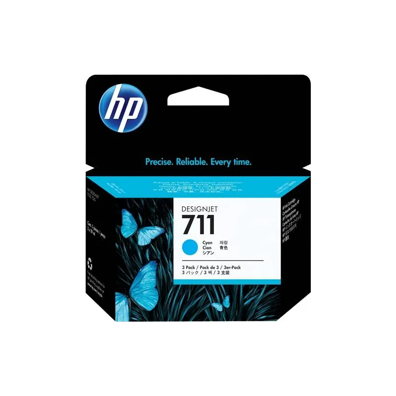Cartuccia d'inchiostro HP ciano CZ134A 711 3-Pack 29 ml