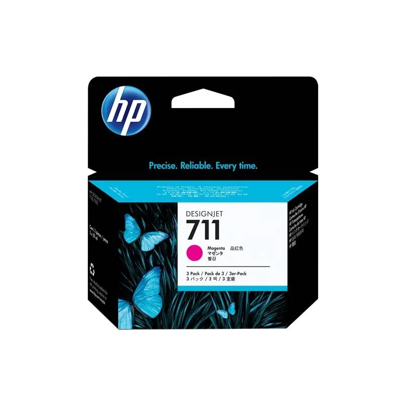 Cartuccia d'inchiostro HP magenta CZ135A 711 3-Pack 29 ml