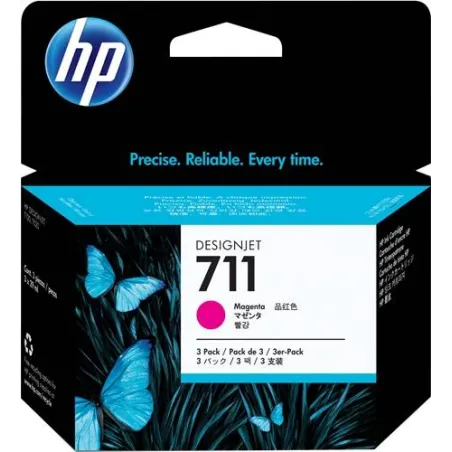 Cartuccia d'inchiostro HP magenta CZ135A 711 3-Pack 29 ml