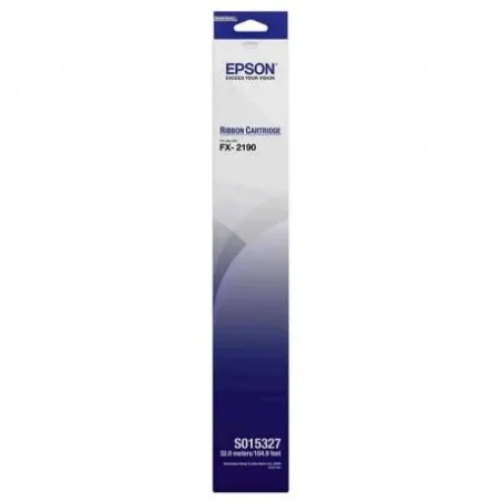 ORIGINAL Epson Nastro colorato nero C13S015327 S015327 nastro in tessuto, 12 milioni cifre