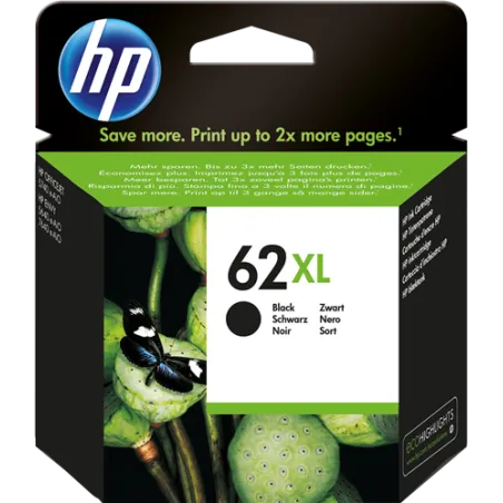 Cartuccia HP d'inchiostro nero C2P05AE 62 XL ~600 Pagine Originale