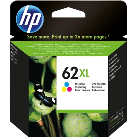 Cartuccia HP d'inchiostro colore C2P07AE 62 XL ~415 Pagine Originala