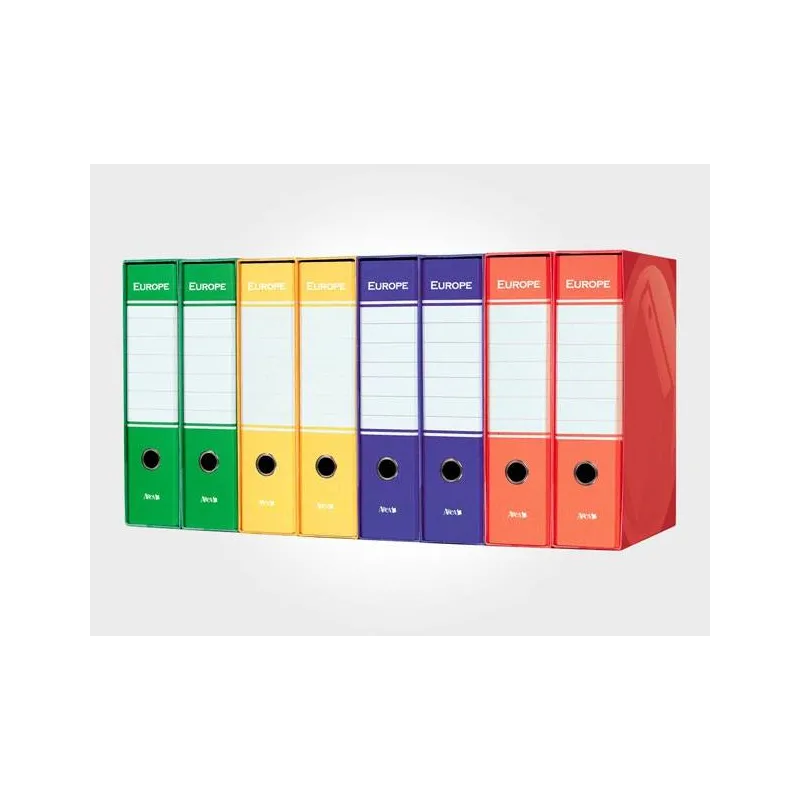 RACCOGLITORE SINGOLO CON CUSTODIA EUROPE 2 ANELLI DORSO 8 ARCA COLORE ROSSO