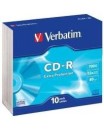 CD-R Verbatim 0,700 GB  10 Pezzi Custodia slim