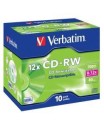 CD-Rw  "Riscrivibile" Verbatim 0,700 GB Custodia Slin  10 Pezzi