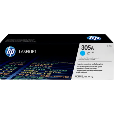 ORIGINAL Toner HP ciano CE411A 305A 2600 Pagine