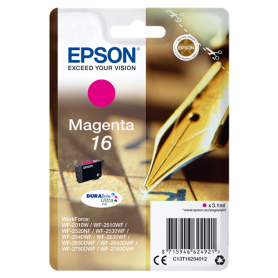 ORIGINAL Epson Cartuccia d'inchiostro magenta C13T16234012 T1623 165 Pagine 3.1ml