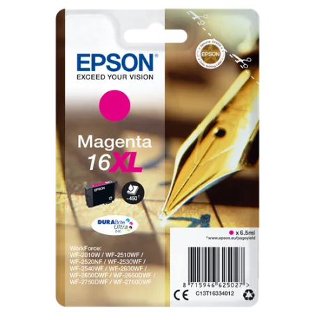 ORIGINAL Epson Cartuccia d'inchiostro magenta C13T16334012 T1633 450 Pagine 6.5ml  XL