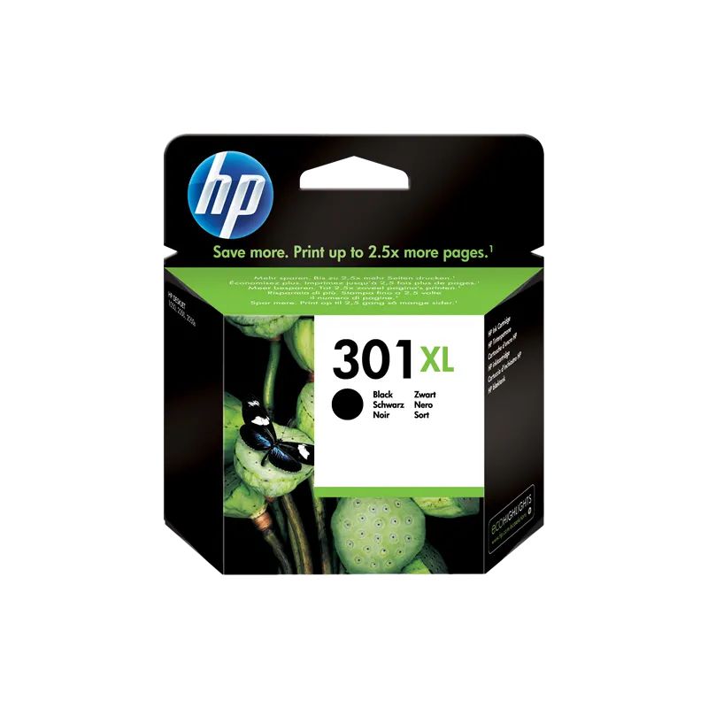 ORIGINAL Cartuccia HP Inkjet CH563EE 301XL Nero 480 Pagine ORIGINAL Cartuccia HP Inkjet CH563EE 301XL Nero 480 Pagine