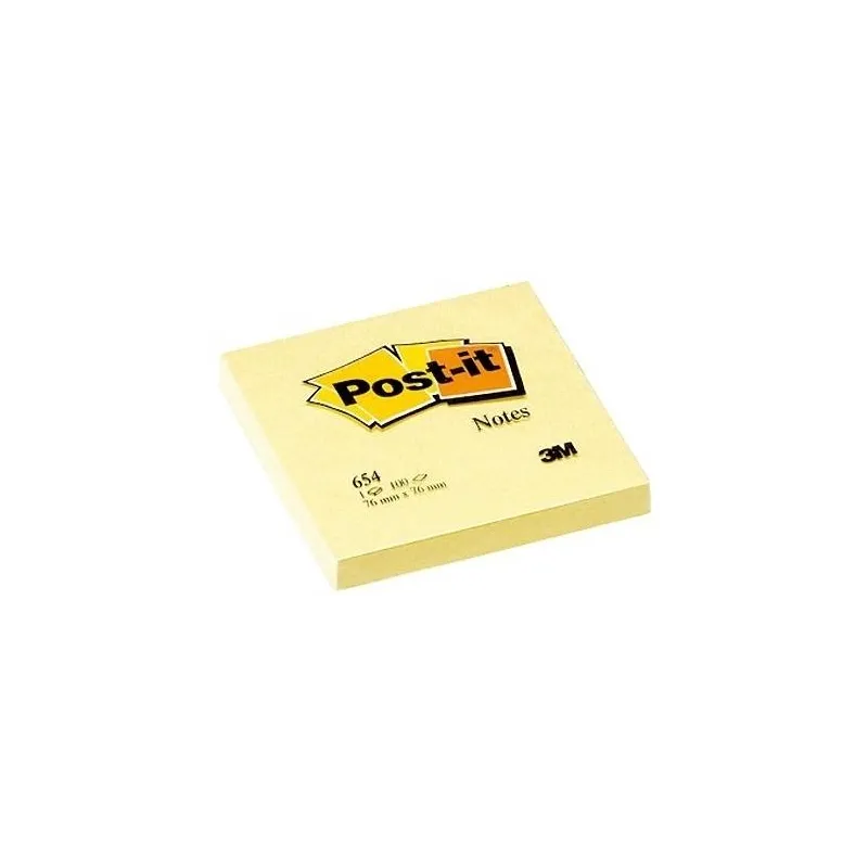 Post.it 76 mm x 76 mm Giallo Confezione 12 Pezzi da100 Fogli da 72 gr/mq