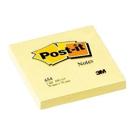 Post.it 76 mm x 76 mm Giallo Confezione 12 Pezzi da100 Fogli da 72 gr/mq