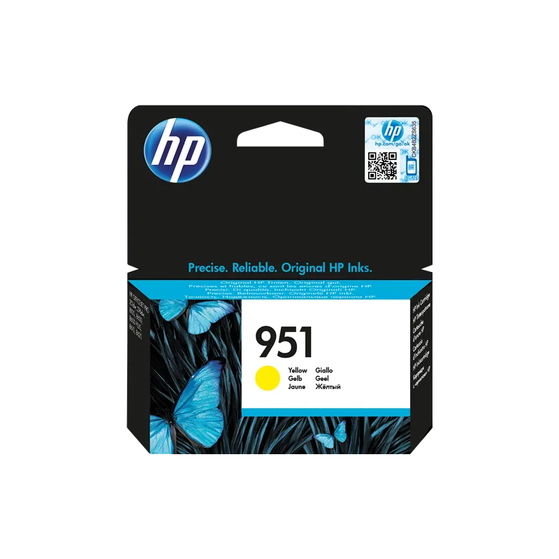 ORIGINAL Cartuccia HP Ink jet CN052AE 951 Giallo 700 Pagine ORIGINAL Cartuccia HP Ink jet CN052AE 951 Giallo 700 Pagine