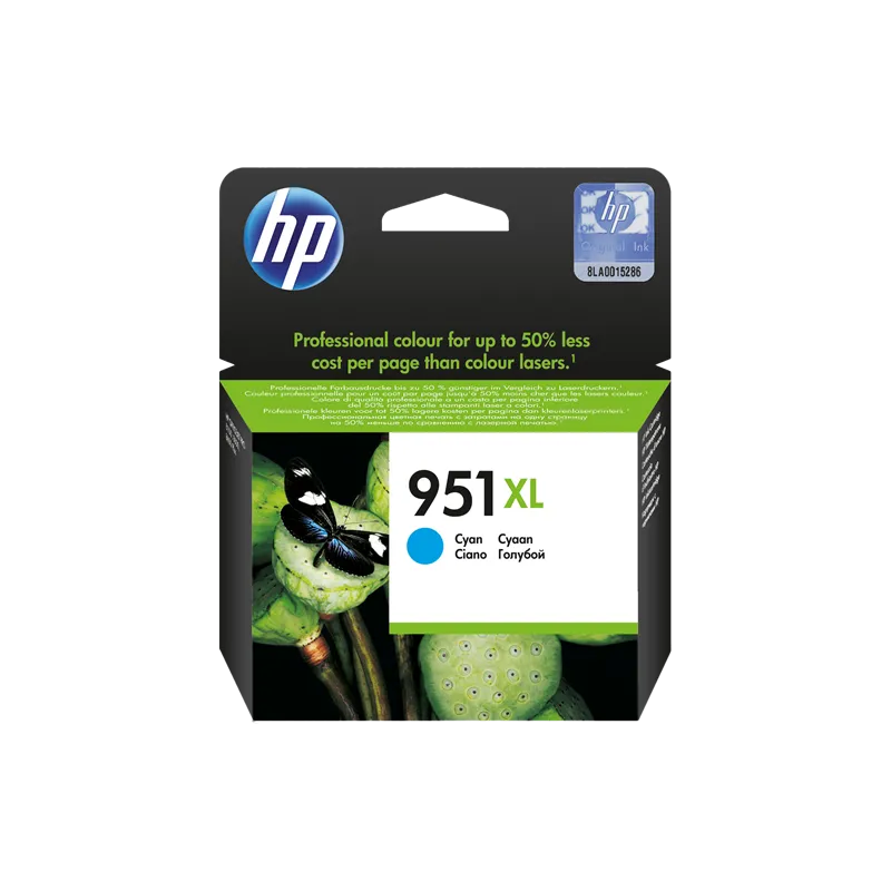 ORIGINAL Cartuccia HP Ink jet  CN046AE 951XL Ciano 1500 Copie 24ml