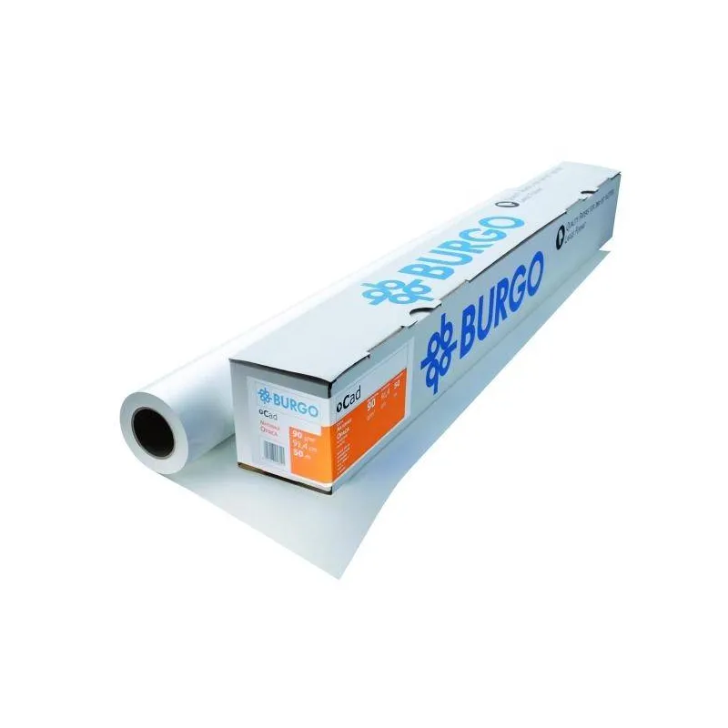 Carta Plotter BURGO 610 mm 50.000 mm 80gr/m2 Confezione 4 Rotoli