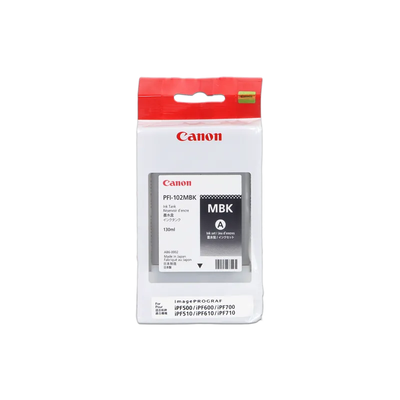 ORIGINAL Cartuccia Canon Ink jet PFI-102mbk 0894B001 Nero Opaco 130ml