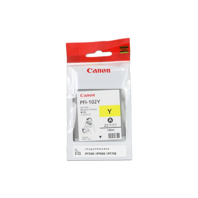 ORIGINAL Cartuccia Canon Ink jet PFI-102y 0898B001 Giallo 130ml