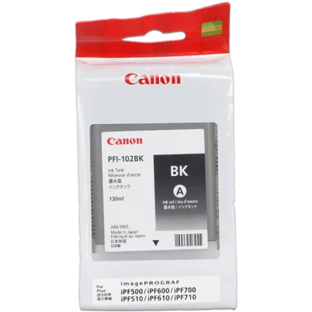 ORIGINAL Cartuccia Canon Ink jet  PFI-102bk 0895B001 Nero 130ml