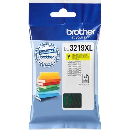 ORIGINAL Cartuccia Brother Inkjet LC3219XLY Giallo 1.500 Pagine