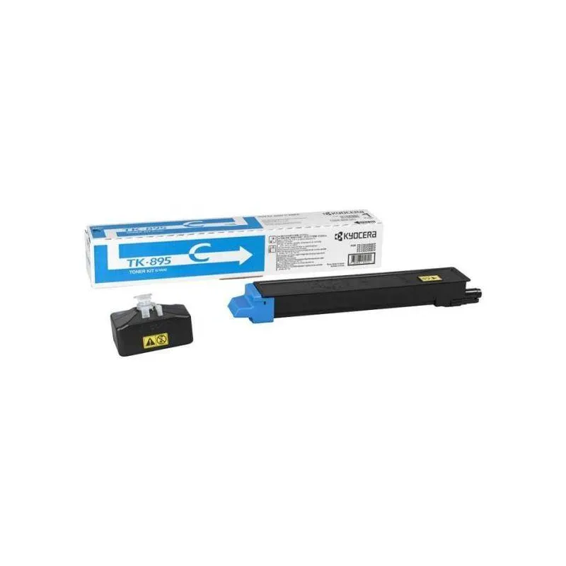 ORIGINAL Toner Kyocera  TK-895c 1T02K0CNL0  Ciano 6000 Pagine
