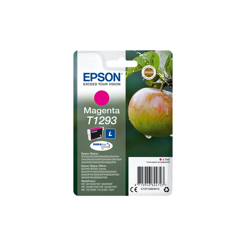 ORIGINAL Cartuccia Epson Inkjet C13T12934012 Magenta T1293 470 Pagine