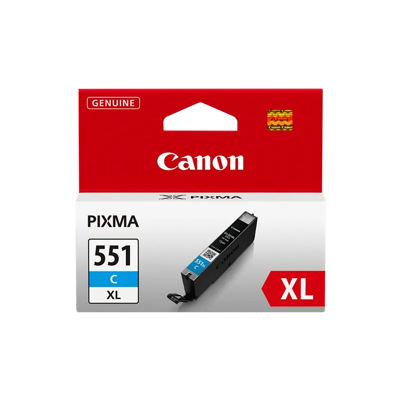 ORIGINAL Cartuccia Inkjet Canon CLI-551c XL 6444B001 Ciano 11ml