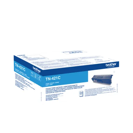 ORIGINAL Toner Brother TN-421C Ciano 1800 Pagine