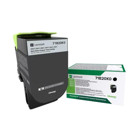 ORIGINAL Toner Lexmark 71B20K0 Nero 3000 Pagine