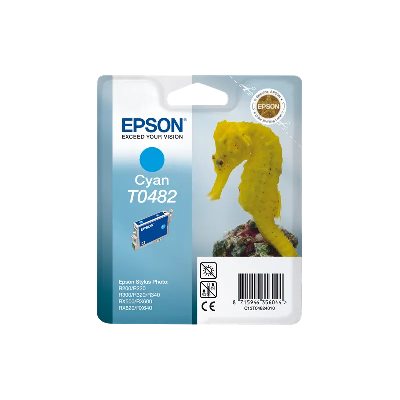 ORIGINAL Cartuccia inkjet Epson C13T04824010 Ciano T0482 13ml ORIGINAL Cartuccia inkjet Epson C13T04824010 Ciano T0482 13ml