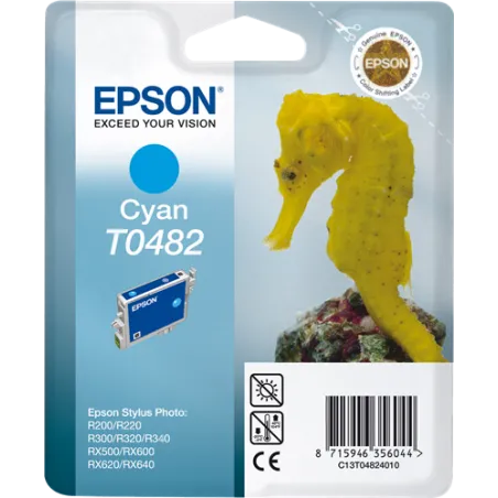 ORIGINAL Cartuccia inkjet Epson  C13T04824010 Ciano T0482 13ml
