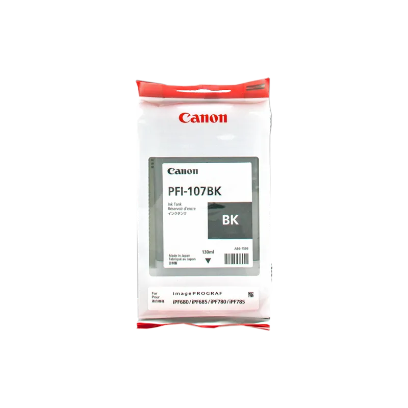 ORIGINAL Cartuccia Inkjet Canon PFI-107bk 6705B001 Nero  130ml