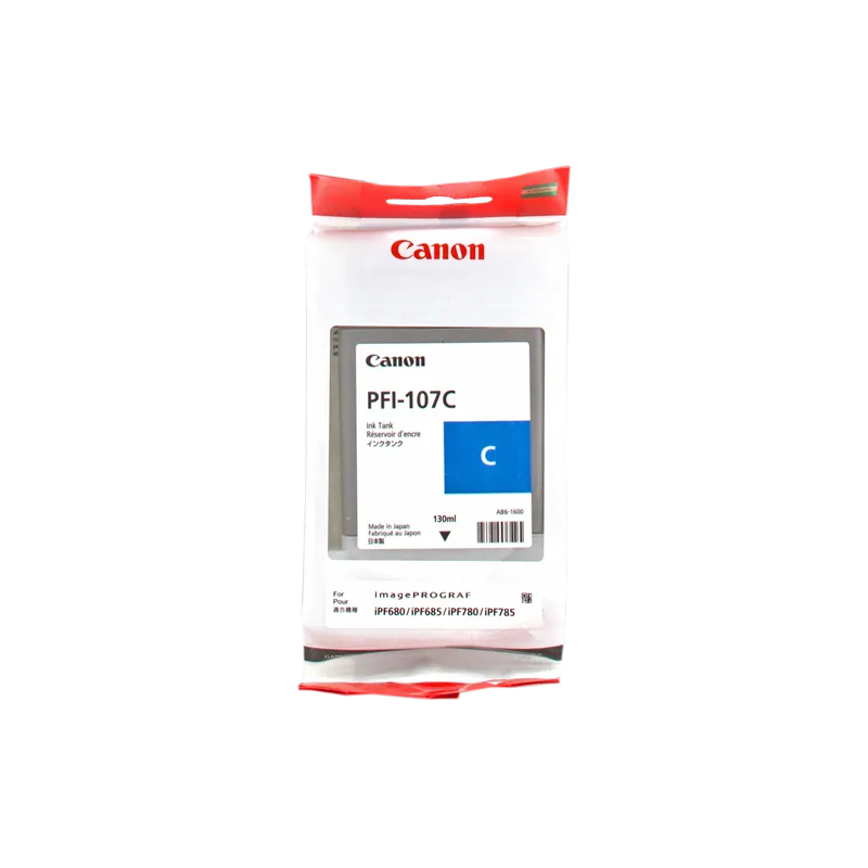 ORIGINAL Cartuccia Canon Inkjet PFI-107c 6706B001 Ciano  130ml