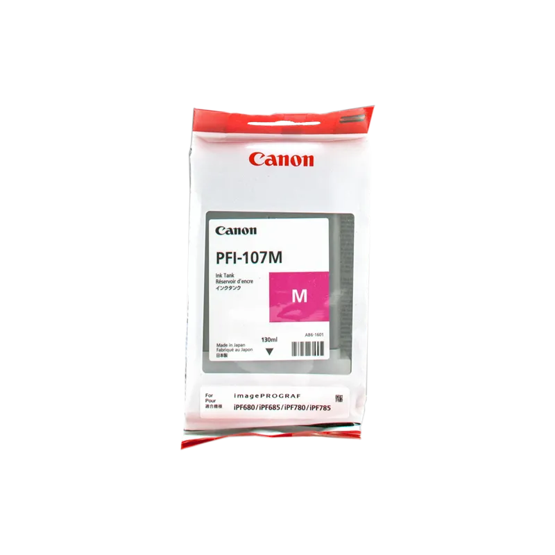 ORIGINAL Cartuccia Canon Inkjet PFI-107m 6707B001 Magenta130ml