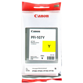 ORIGINAL Cartuccia Canon Inkjet PFI-107y 6708B001 Giallo 130ml