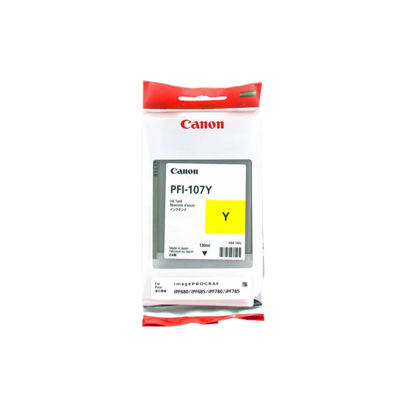 ORIGINAL Cartuccia Canon Inkjet PFI-107y 6708B001 Giallo 130ml