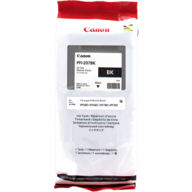 ORIGINAL Cartuccia Inkjet Canon PFI-207bk 8789B001 Nero 300ml