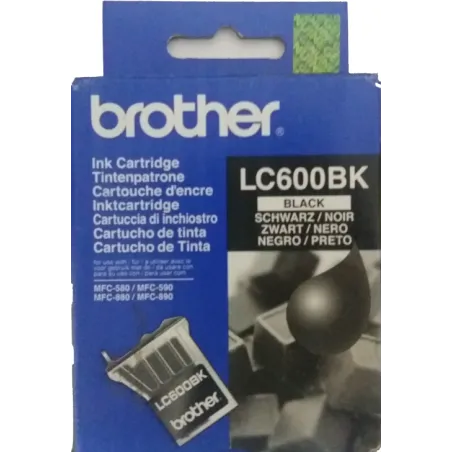 ORIGINAL Cartuccia Inkjet Brother LC600BK Nero