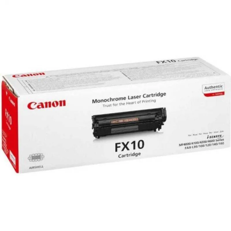 ORIGINAL Toner Canon FX-10 0263B002 Nero 2000 Pagine