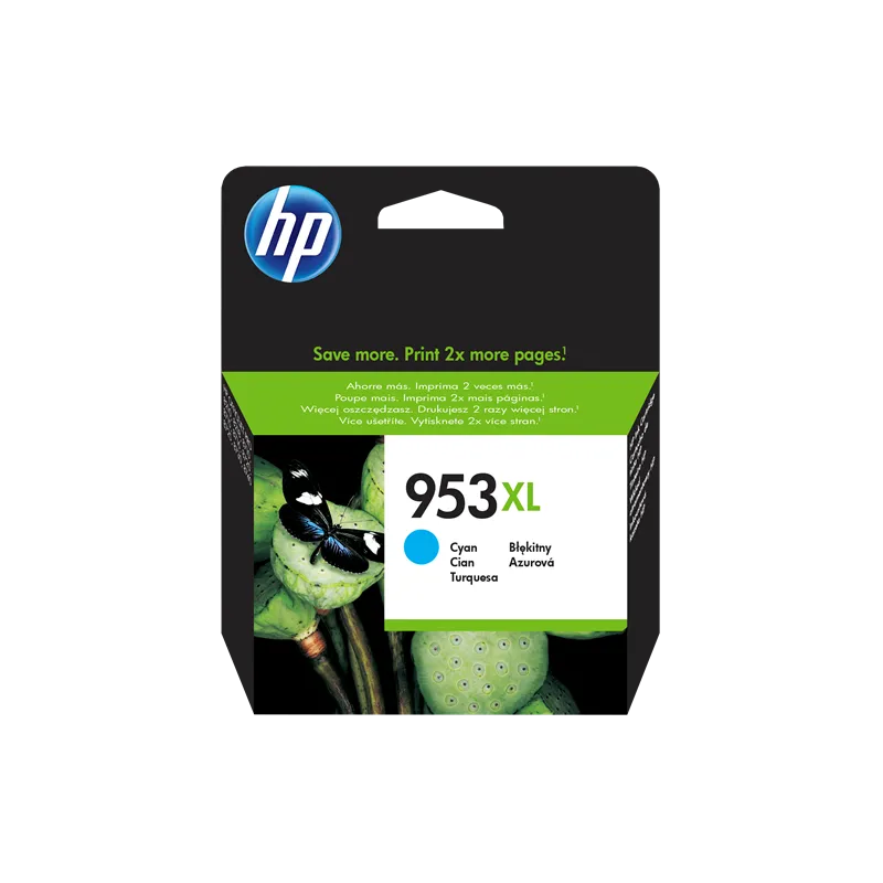 ORIGINAL Cartuccia HP Inkjet 953XL / F6U16AE Ciano 1600 Pagine ORIGINAL Cartuccia HP Inkjet 953XL / F6U16AE Ciano 1600 Pagine