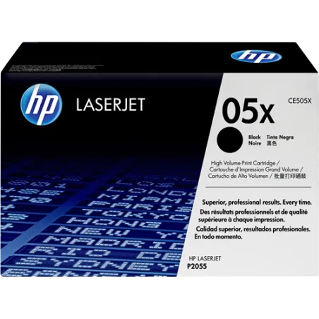 ORIGINALE Toner HP CE505X 05X Nero 6500 Pagine