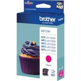 ORIGINAL Brother Cartuccia Inkjet LC123M / Brother LC-123M 600 Pagine
