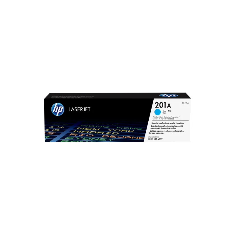 Toner HP CF401A Originale HP 201A Ciano 1400 Pagine