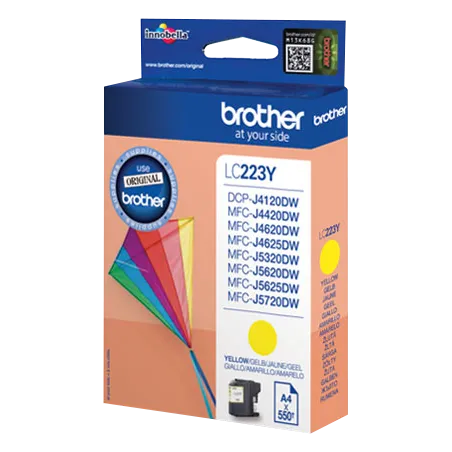 Cartuccia Brother LC223Y Originale Brother LC-223 Giallo 550 Pagine