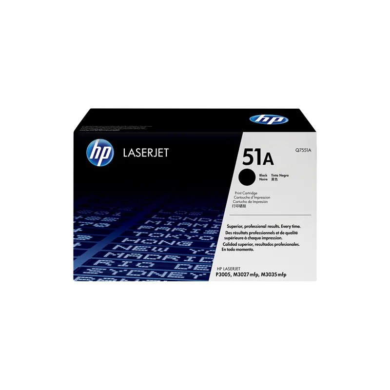 Toner HP Q7551A Originale HP 51A Nero 6500 Pagine Toner HP Q7551A Originale HP 51A Nero 6500 Pagine