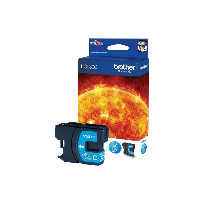Cartuccia Brother LC980c - Originale LC-980 Ciano 260 Pagine