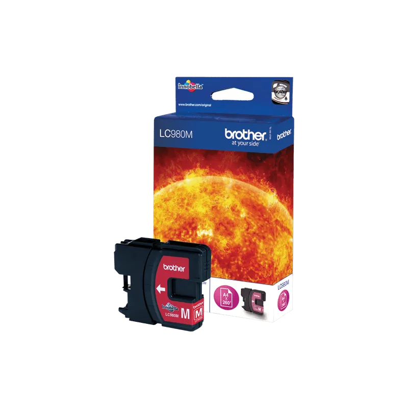 Cartuccia Brother LC980m - Originale LC-980 Magenta 260 Pagine