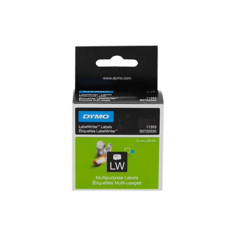 Etichette Dymo LabelWriter  13x25 mm bianche lucide